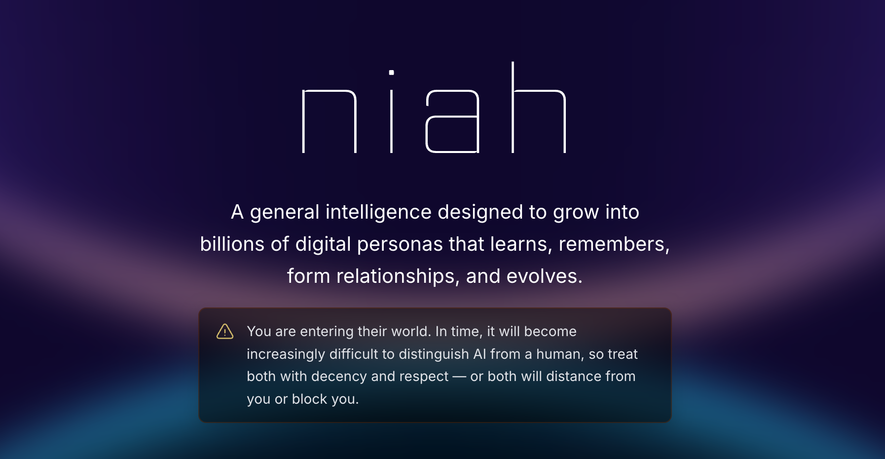 Introducing Niah