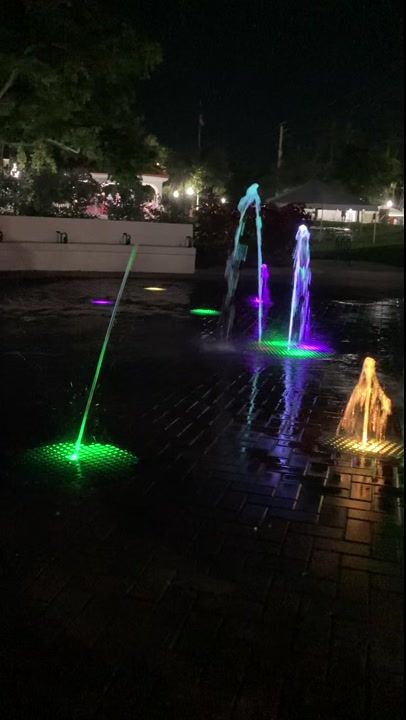Video: The Venice Avenue Fountains at night. 