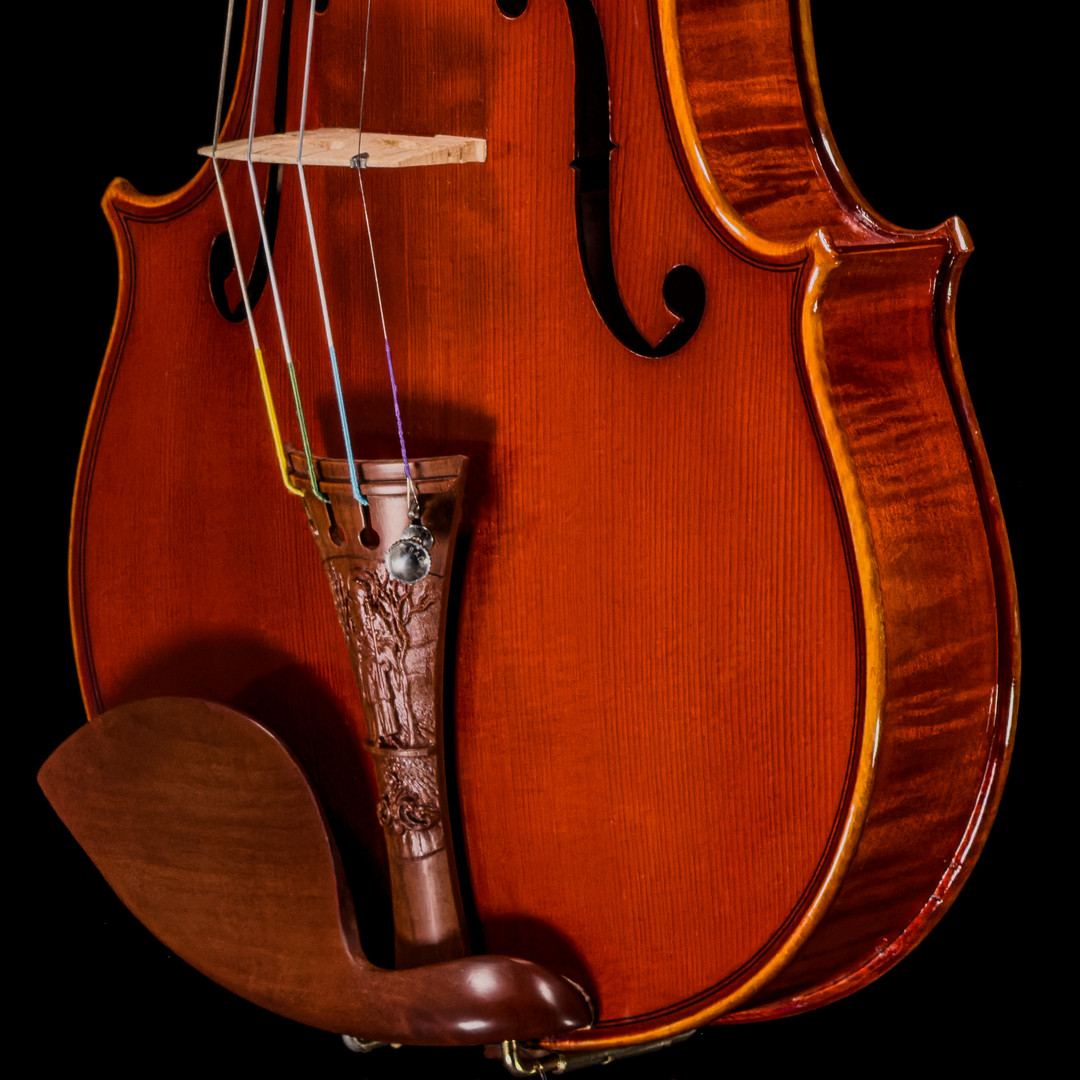 Photo 4 for 2022 "Daniel Cloutier" violin with Rippleboard, One-Piece Back