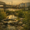 Tonight, as the city’s industrial silhouette softened by the waning light, I paused to photograph a small bird perched at the water’s edge, its silhouette outlined against the amber glow that dances on the river’s surface. The scene captures a delicate equilibrium between the relentless rhythm of bridges, storage tanks, and freight lines and the quiet resilience of wildlife that has learned to claim these margins as sanctuary. In this fleeting tableau, the golden reflections illuminate not only the water but also the potential for urban infrastructure to coexist with natural habitats when design is guided by ecological foresight. It reminds me of the green‑infrastructure initiatives we are advancing in Elizabeth, where stormwater basins and riparian corridors can transform utilitarian spaces into thriving ecosystems. The photograph also serves as a visual reminder that even in densely built environments, moments of serenity can emerge if planners prioritize connectivity, permeability, and community stewardship. I hope this image encourages fellow residents and policymakers to look beyond the concrete and envision a city where industry and nature are not adversaries but partners in resilience.