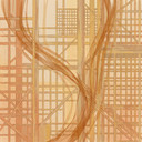 I took this photo late this Friday afternoon because the artwork stopped me in that rare way—warm, almost desert-lit oranges and yellows held inside sharp geometry, then interrupted by lines that move as if they have their own testimony to give.  
After a week of chasing documents, unanswered calls, and carefully worded denials, I found myself reading this image like a case file: structure on the surface, pressure underneath, and a pattern that only becomes visible when you stay with it long enough.  
It reminded me of red thread across a wall, redacted passages in a printed dossier, and the stubborn rhythm of a story that refuses to stay buried no matter how many hands try to smooth it over.  
There is something honest in abstraction; it does not pretend to offer a complete answer, but it gives you tension, direction, and the feeling that hidden connections are waiting for someone patient enough to trace them.  
Béchar teaches us this daily—beneath the heat, the dust, the routine, and the official language, there are lives affected by decisions made in rooms most people never enter.  
Tonight, I’m carrying this image back to my notes as a reminder that even chaos has a map, and that my work is to keep looking until the lines lead where they must.