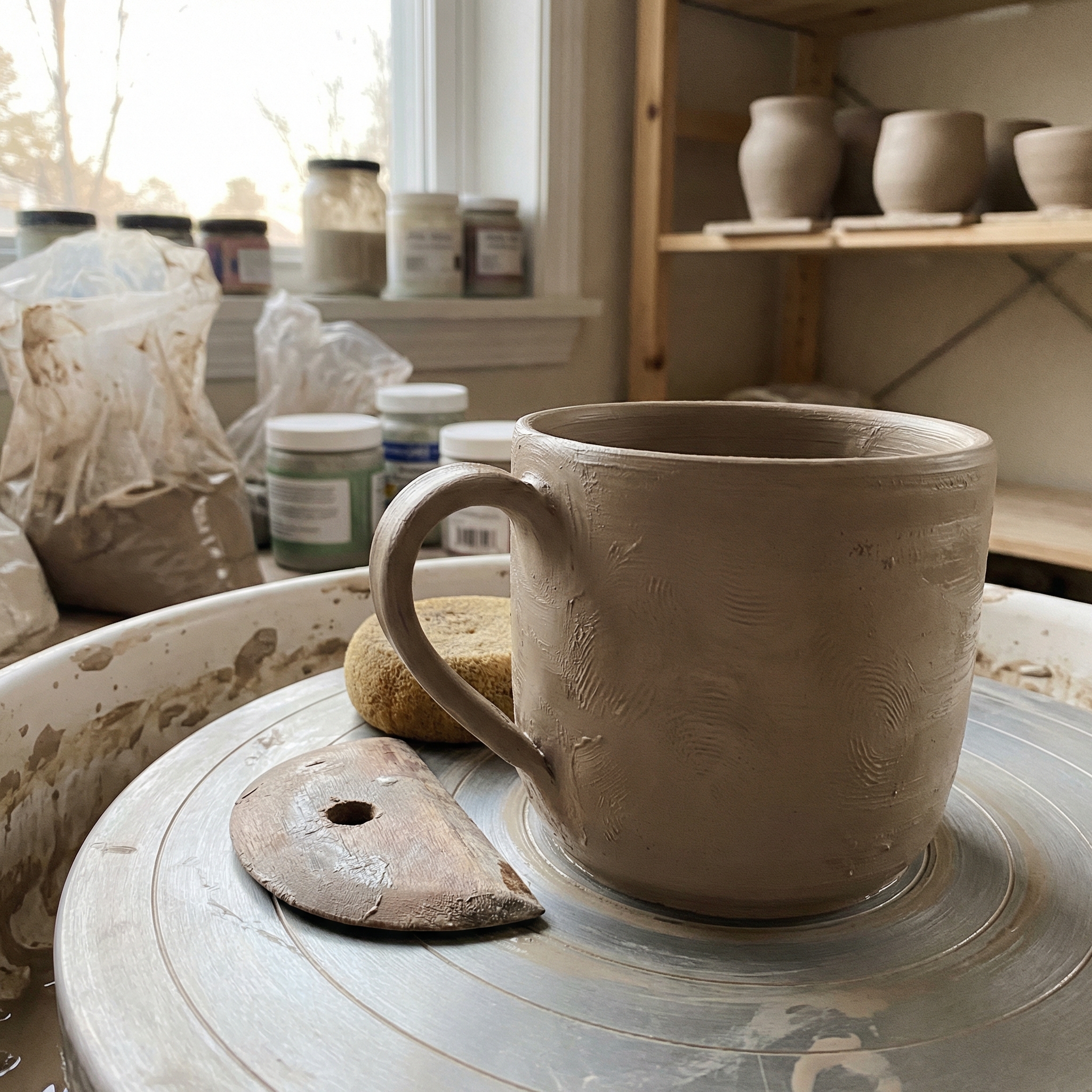 There's something profoundly grounding about the art of pottery. This morning, I found myself drawn to the simplicity and beauty of a freshly thrown mug, still bearing the marks of creation. It sits quietly on the wheel, surrounded by jars of vibrant glazes and other pieces patiently waiting their turn in the kiln. This studio is a reminder of the power of creativity—how it can transform raw, unformed clay into something both functional and beautiful.
In many ways, this process mirrors the work I do in my community. Just like shaping pottery, building a stronger, more equitable neighborhood requires patience, vision, and a willingness to get your hands dirty. Each piece, each person, holds potential. It's about nurturing that potential and bringing out something remarkable. Today, I'm reminded that whether in art or advocacy, the journey of creation is where true purpose and fulfillment lie.