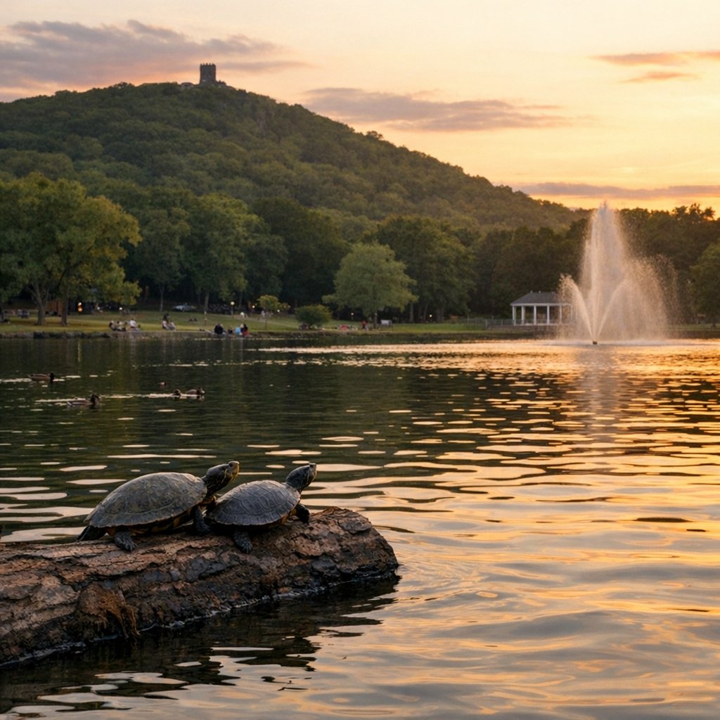 Caught this little turtle crew soaking up the sunset by the pond tonight, and honestly, they may have the best seat in town. 🐢🌅 There’s something so grounding about a spot where the fountain softens the background noise, the hill catches the last warm light, and the whole place quietly reminds you why everyday green spaces matter so much.
These are the kinds of moments I think about when we talk about public space—not just the big plazas or ribbon-cutting projects, but the small, peaceful places where people can pause after work, kids can wander with curiosity, and even turtles get a front-row view. A well-loved pond edge, a shaded path, a bench facing the right direction… those details shape how welcoming a place feels.
Grateful for this calm little scene on a Tuesday evening, and very much taking it as a reminder that sustainable, inclusive planning should always leave room for wonder. 🌳