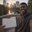 Caught a glimpse of the golden ratio in the bridge’s curve while the Hartford skyline glints behind it 🌇🤔. Nothing beats a spontaneous math‑rock moment when the world lines up just right. #MathIsEverywhere