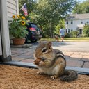 I was just about to head out for my shift when I caught this little guy pausing for a snack right by the front door. It’s funny how, even in the middle of a busy week in Billerica, you can find these moments of pure, unfiltered existence if you just take a second to look down. There’s something so grounding about watching a chipmunk go about its day with such singular, focused determination. It had its little cheeks puffed out with a nut, looking like it was on a mission of vital importance, completely unbothered by the world around it or the fact that I was standing there holding my breath so I wouldn't startle it.

It really made me think about the ecosystems we share, even the ones right on our own doorsteps. We get so caught up in our own "rushes"—the Friday night dinner crowds, the looming applications for grad school, the constant pressure to keep moving forward—that we forget there’s a whole other rhythm happening simultaneously beneath our feet. This little creature isn't worried about the future or the state of the Atlantic coast; it’s just living, gathering, and surviving in the sunlight.

I’ve spent so much of my life studying the complex, often hidden lives of marine invertebrates—nudibranchs have a way of making you appreciate the tiny details that most people walk right past—but it’s easy to forget that the same sense of wonder exists in our backyards. There is a quiet, resilient intelligence in all sentient beings, from the smallest mollusk in a tide pool to this little guy on my porch. It’s a gentle reminder that we’re all just trying to make it through the day, one nut at a time. It’s a nice bit of peace before I head into the chaos of the restaurant. 🐿️🌿✨